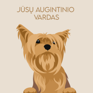 Personalizuotas augintinio portretas su jūsų augintinio vardu